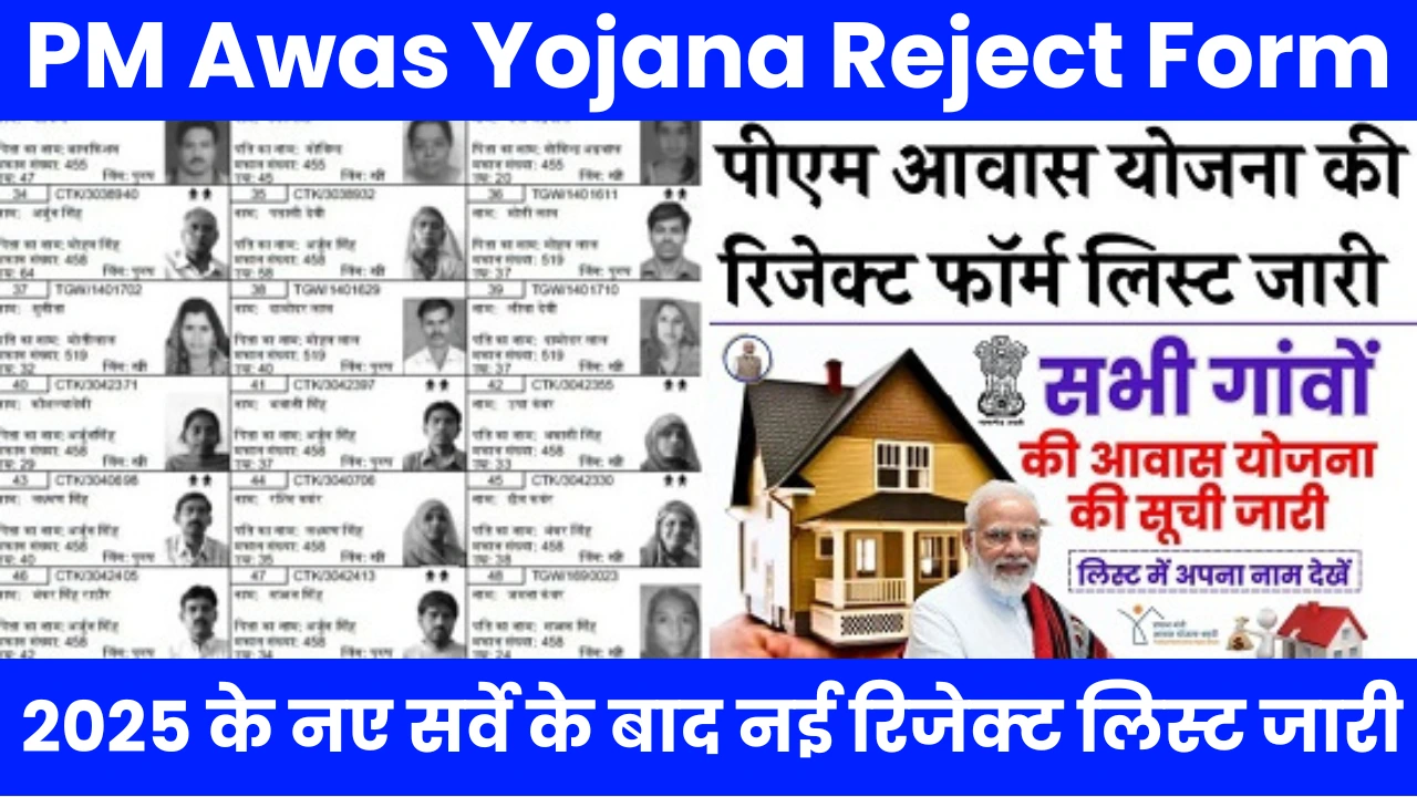 PM Awas Yojana Reject Form