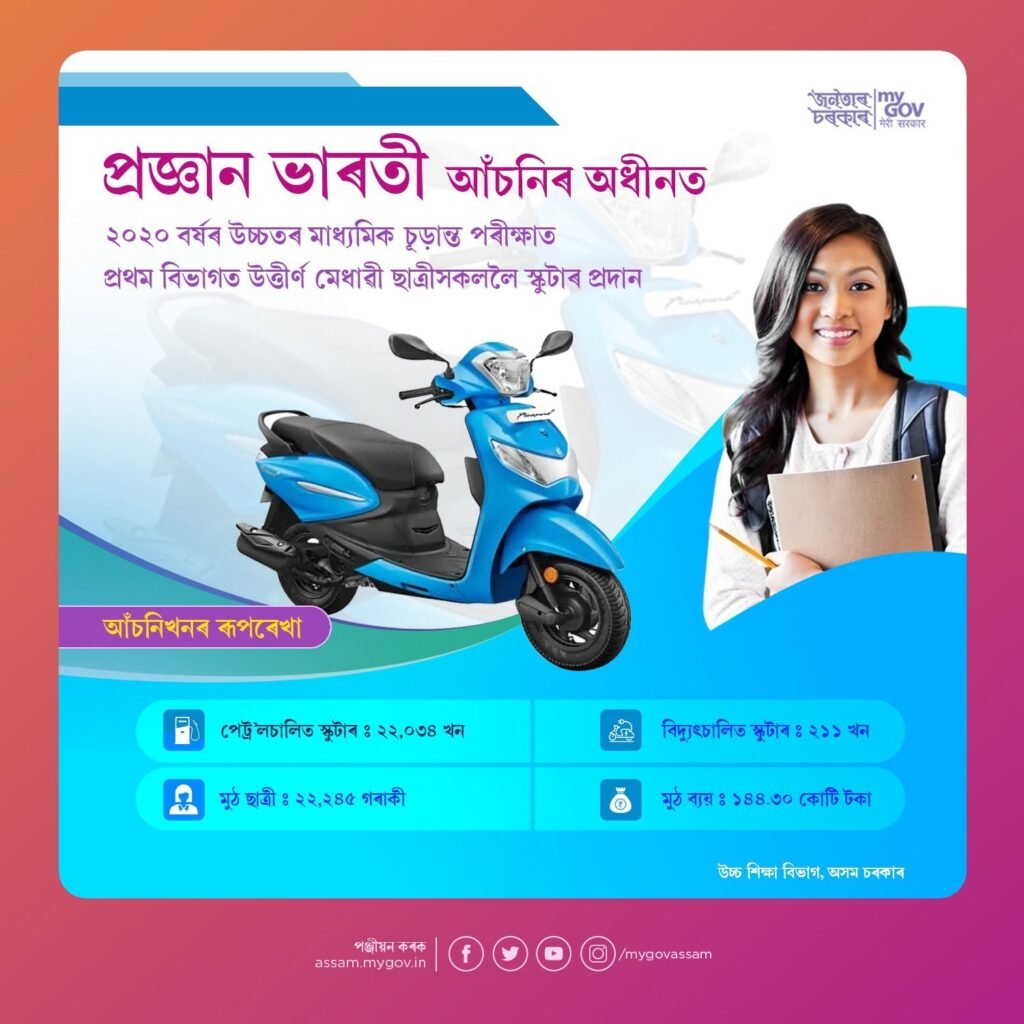 Assam Pragyan Bharati Scooty Scheme